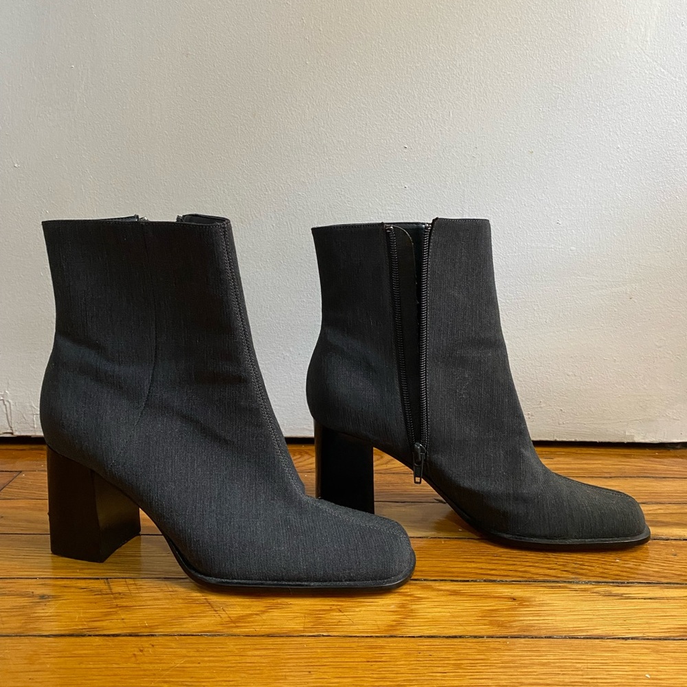 Vintage 90s y2k Square toe boot